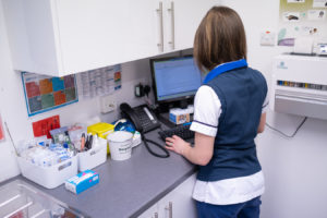 Staff at work